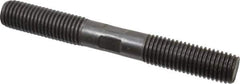 Gibraltar - 3/4-10 6" OAL Equal Double Threaded Stud - Alloy Steel, Black Oxide Finish, 2" Equal Thread Length - Exact Tool & Supply