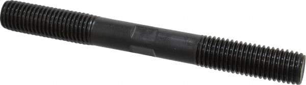 Gibraltar - 3/4-10 7" OAL Equal Double Threaded Stud - Alloy Steel, Black Oxide Finish, 2" Equal Thread Length - Exact Tool & Supply