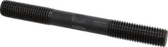 Gibraltar - 3/4-10 7" OAL Equal Double Threaded Stud - Alloy Steel, Black Oxide Finish, 2" Equal Thread Length - Exact Tool & Supply