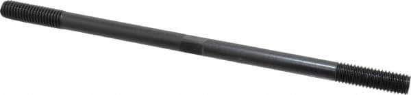 Gibraltar - 1/2-13 10" OAL Equal Double Threaded Stud - Alloy Steel, Black Oxide Finish, 1-1/2" Equal Thread Length - Exact Tool & Supply