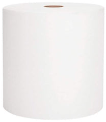 Scott - Hard Roll of 1 Ply White Paper Towels - 8" Wide, 800' Roll Length - Exact Tool & Supply