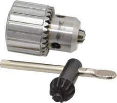 Accupro - JT1, 1/32 to 3/8" Capacity, Tapered Mount Drill Chuck - Keyed, 37mm Sleeve Diam, 51mm Open Length - Exact Tool & Supply