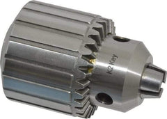 Accupro - 3/8-24, 3/64 to 1/2" Capacity, Threaded Mount Drill Chuck - Keyed, 46mm Sleeve Diam, 62mm Open Length - Exact Tool & Supply