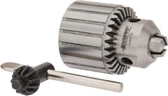 Accupro - 5/8-16, 3/64 to 1/2" Capacity, Threaded Mount Drill Chuck - Keyed, 46mm Sleeve Diam, 62mm Open Length - Exact Tool & Supply