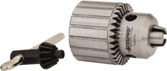 Accupro - 5/8-16, 13/64 to 3/4" Capacity, Threaded Mount Drill Chuck - Keyed, 65mm Sleeve Diam, 85mm Open Length - Exact Tool & Supply