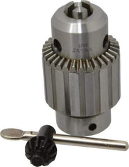 Accupro - JT33, 1/32 to 1/2" Capacity, Tapered Mount Drill Chuck - Keyed, 2.087" Sleeve Diam, 3.386" Open Length - Exact Tool & Supply