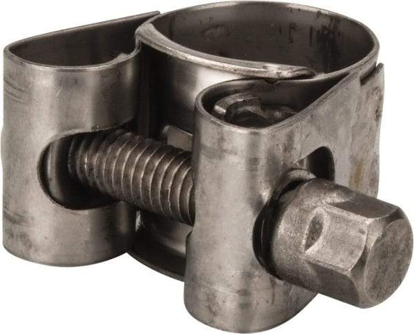 Mikalor - 3/4" Hose, 0.71" Wide x 0.04" Thick, T-Bolt Hose Clamp - 0.67 to 3/4" Diam, Stainless Steel - Exact Tool & Supply