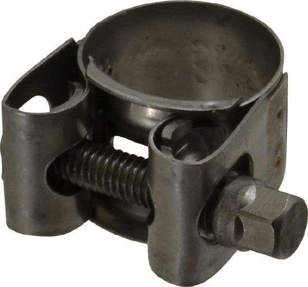 Mikalor - 7/8" Hose, 0.71" Wide x 0.04" Thick, T-Bolt Hose Clamp - 0.83 to 0.91" Diam, Stainless Steel - Exact Tool & Supply