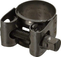 Mikalor - 7/8" Hose, 0.71" Wide x 0.04" Thick, T-Bolt Hose Clamp - 0.83 to 0.91" Diam, Stainless Steel - Exact Tool & Supply