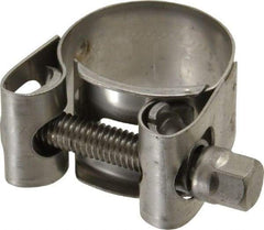 Mikalor - 15/16" Hose, 0.71" Wide x 0.04" Thick, T-Bolt Hose Clamp - 0.91 to 0.98" Diam, Stainless Steel - Exact Tool & Supply