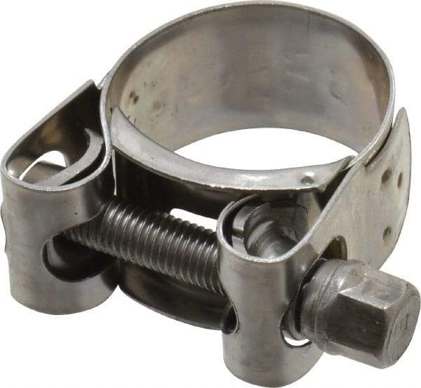 Mikalor - 1-3/16" Hose, 0.78" Wide x 0.04" Thick, T-Bolt Hose Clamp - 1.14 to 1.22" Diam, Stainless Steel - Exact Tool & Supply