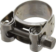 Mikalor - 1-3/16" Hose, 0.78" Wide x 0.04" Thick, T-Bolt Hose Clamp - 1.14 to 1.22" Diam, Stainless Steel - Exact Tool & Supply