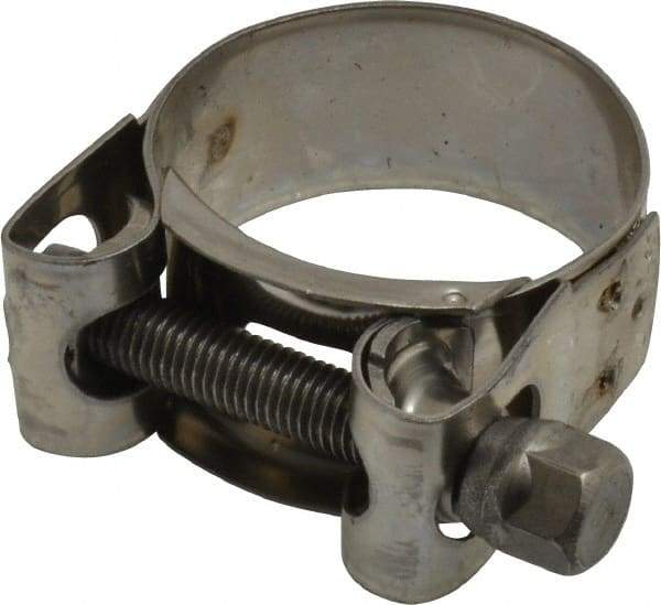 Mikalor - 1-13/32" Hose, 0.78" Wide x 0.04" Thick, T-Bolt Hose Clamp - 1.34 to 1.46" Diam, Stainless Steel - Exact Tool & Supply