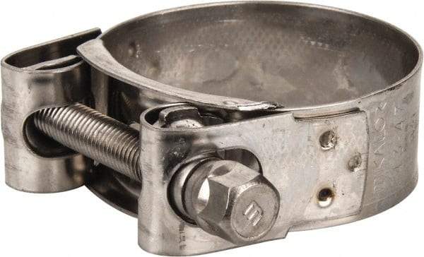 Mikalor - 1-3/4" Hose, 0.78" Wide x 0.04" Thick, T-Bolt Hose Clamp - 1.69 to 1.85" Diam, Stainless Steel - Exact Tool & Supply