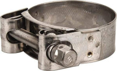 Mikalor - 1-3/4" Hose, 0.78" Wide x 0.04" Thick, T-Bolt Hose Clamp - 1.69 to 1.85" Diam, Stainless Steel - Exact Tool & Supply