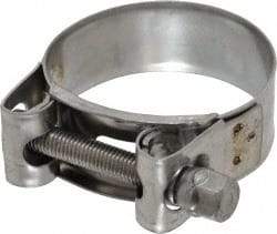 Mikalor - 2" Hose, 0.78" Wide x 0.04" Thick, T-Bolt Hose Clamp - 1.85 to 2" Diam, Stainless Steel - Exact Tool & Supply