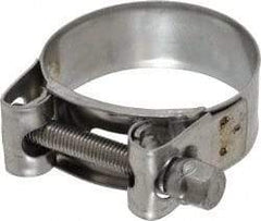 Mikalor - 2" Hose, 0.78" Wide x 0.04" Thick, T-Bolt Hose Clamp - 1.85 to 2" Diam, Stainless Steel - Exact Tool & Supply