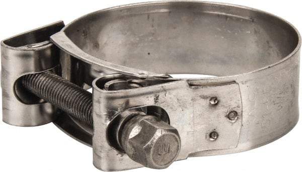 Mikalor - 2-1/16" Hose, 0.78" Wide x 0.04" Thick, T-Bolt Hose Clamp - 2 to 2.17" Diam, Stainless Steel - Exact Tool & Supply