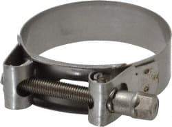 Mikalor - 2-13/32" Hose, 0.78" Wide x 0.04" Thick, T-Bolt Hose Clamp - 2.32 to 2.48" Diam, Stainless Steel - Exact Tool & Supply