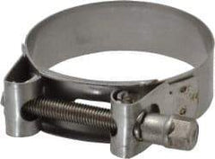 Mikalor - 2-13/32" Hose, 0.78" Wide x 0.04" Thick, T-Bolt Hose Clamp - 2.32 to 2.48" Diam, Stainless Steel - Exact Tool & Supply