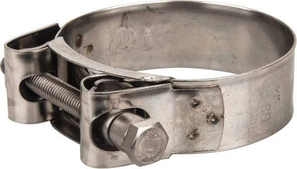 Mikalor - 2-3/4" Hose, 0.98" Wide x 0.04" Thick, T-Bolt Hose Clamp - 2.68 to 2.87" Diam, Stainless Steel - Exact Tool & Supply
