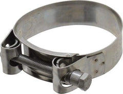 Mikalor - 3" Hose, 0.98" Wide x 0.04" Thick, T-Bolt Hose Clamp - 2.87 to 3.11" Diam, Stainless Steel - Exact Tool & Supply