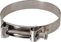 Mikalor - 5-3/4" Hose, 1.1" Wide x 0.051" Thick, T-Bolt Hose Clamp - 5.51 to 5.91" Diam, Stainless Steel - Exact Tool & Supply