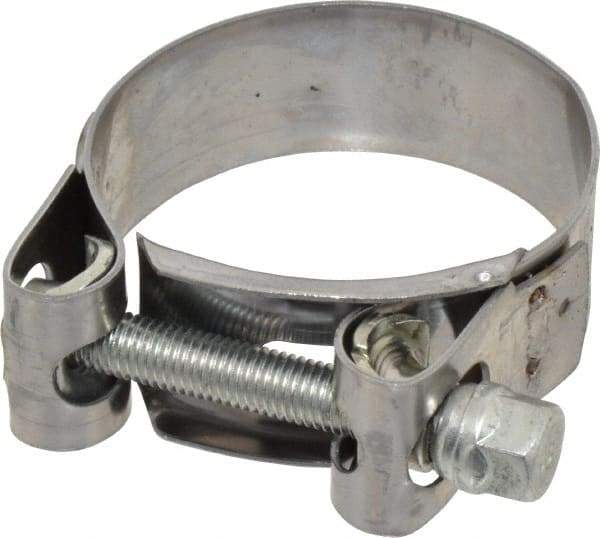 Mikalor - 2" Hose, 0.78" Wide x 0.04" Thick, T-Bolt Hose Clamp - 1.85 to 2" Diam, Stainless Steel Band, Housing & Zinc Plated Screw - Exact Tool & Supply