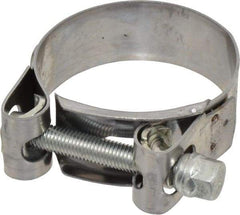 Mikalor - 2" Hose, 0.78" Wide x 0.04" Thick, T-Bolt Hose Clamp - 1.85 to 2" Diam, Stainless Steel Band, Housing & Zinc Plated Screw - Exact Tool & Supply