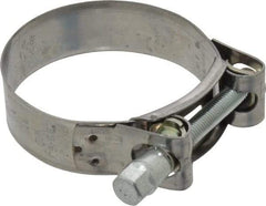 Mikalor - 2-13/32" Hose, 0.78" Wide x 0.04" Thick, T-Bolt Hose Clamp - 2.32 to 2.48" Diam, Stainless Steel Band, Housing & Zinc Plated Screw - Exact Tool & Supply