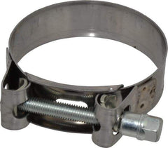 Mikalor - 2-5/8" Hose, 0.78" Wide x 0.04" Thick, T-Bolt Hose Clamp - 2.48 to 2.68" Diam, Stainless Steel Band, Housing & Zinc Plated Screw - Exact Tool & Supply