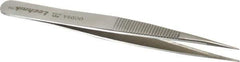 Aven - 4-3/4" OAL OOD-SA Precision Tweezers - Stainless Steel, OOD-SA Pattern - Exact Tool & Supply