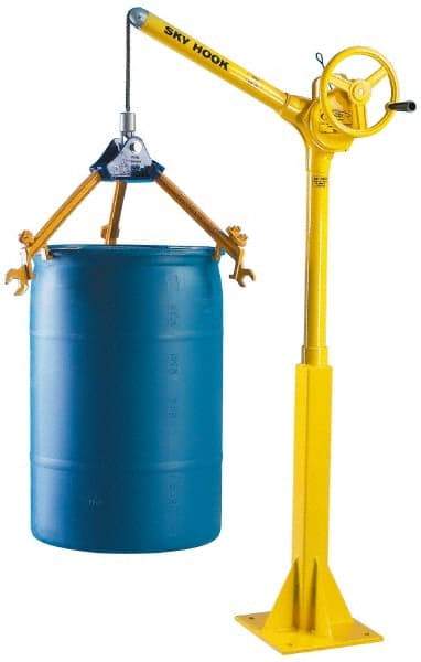 Sky Hook - 500 Lb Load Capacity, Steel Jib Crane - 1' 9" Span - Exact Tool & Supply