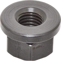 Gibraltar - 3/4-10, 1-5/8" Flange Diam, 1" High, 1-1/4" Across Flats, Flange Nut - Grade 12L14 Steel, Black Oxide Finish, 1/4" Flange Height, TCMAI - Exact Tool & Supply