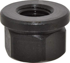 Gibraltar - 7/8-9, 1-3/4" Flange Diam, 1-1/8" High, 1-7/16" Across Flats, Flange Nut - Grade 12L14 Steel, Black Oxide Finish, 1/4" Flange Height, TCMAI - Exact Tool & Supply