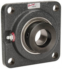 Browning - 1-1/4" ID, 4-5/8" OAL x 4-5/8" OAH 4-Bolt Flange - 3,493 Lb Static Cap, 5,782 Lb Dyn Cap, 3-5/8" Btw Mnt Hole Ctrs, Cast Iron - Exact Tool & Supply