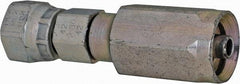 Parker - 9/16-18 SAE Steel Hydraulic Hose Female Seal-Lok Swivel Long - 6,000 psi, -4 Hose Size, 1/4" Hose Diam - Exact Tool & Supply