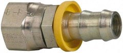 Parker - 13/16-16 SAE Steel Hydraulic Hose Female Seal-Lok Swivel Short - -8 Hose Size - Exact Tool & Supply