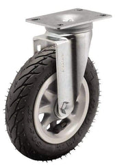 Shepherd - 6" Diam x 1-1/4" Wide, Phenolic Rigid Caster - 150 Lb Capacity, Top Plate Mount, 2-5/8" x 3-3/4" Plate, Ball Bearing - Exact Tool & Supply