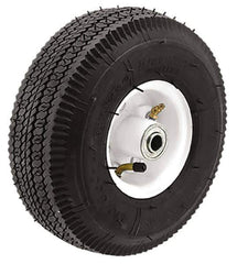 Albion - 6 Inch Diameter x 2 Inch Wide, Pneumatic Caster Wheel - 200 Lb. Capacity, 1/2 Inch Axle Diameter, Ball Bearing - Exact Tool & Supply