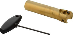 Seco - 1-1/2" Cutting Diam, Modular Connection Indexable Copy End Mill - 2 Inserts, VPGX 2206..E.-E10 Insert, R217.97 Toolholder, Through Coolant - Exact Tool & Supply