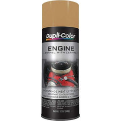 Dupli-Color - 12 oz Cummins Beige Automotive Heat Resistant Paint - Gloss Finish, 500°F Max Temp, Comes in Aerosol Can - Exact Tool & Supply