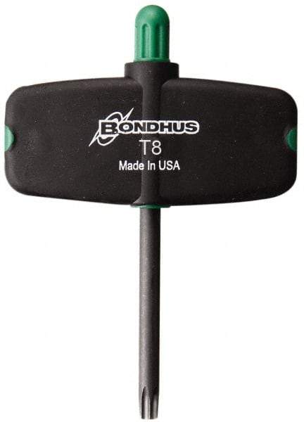 Bondhus - T8 Torx Plus Key - Wing Handle, Protanium High Torque Steel, 2" Length Under Head - Exact Tool & Supply