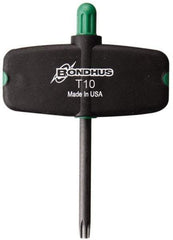 Bondhus - T10 Torx Plus Key - Wing Handle, Protanium High Torque Steel, 2" Length Under Head - Exact Tool & Supply