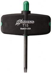 Bondhus - 3-1/2" OAL T15 Torx Key - Exact Tool & Supply