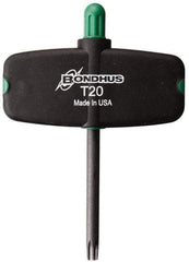 Bondhus - T20 Standard Torx Key - Wing Handle, Protanium High Torque Steel, 1-1/2" Length Under Head - Exact Tool & Supply