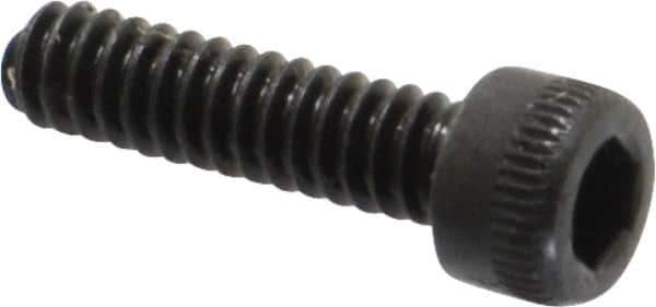 Holo-Krome - #4-40 UNC Hex Socket Drive, Socket Cap Screw - Alloy Steel, Black Oxide Finish, Fully Threaded, 7/16" Length Under Head - Exact Tool & Supply