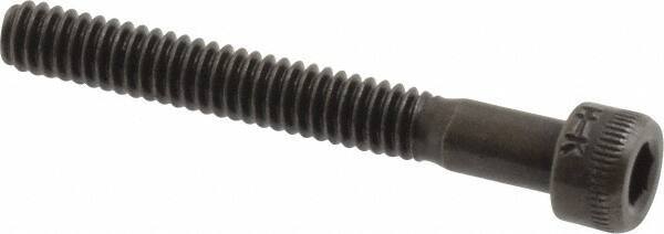Holo-Krome - #5-40 UNC Hex Socket Drive, Socket Cap Screw - Alloy Steel, Black Oxide Finish, Partially Threaded, 1" Length Under Head - Exact Tool & Supply