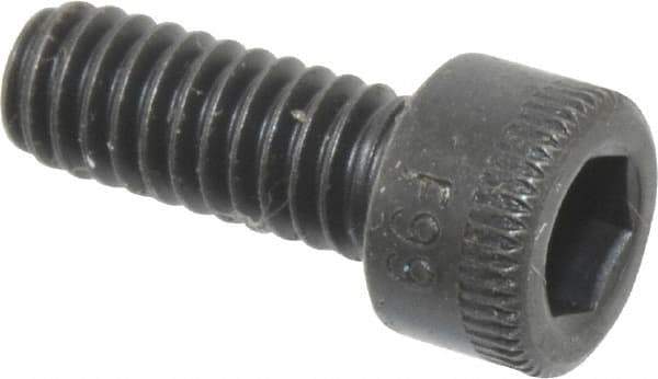 Holo-Krome - #8-32 UNC Hex Socket Drive, Socket Cap Screw - Alloy Steel, Black Oxide Finish, Fully Threaded, 7/16" Length Under Head - Exact Tool & Supply