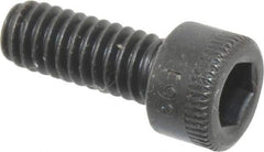 Holo-Krome - #8-32 UNC Hex Socket Drive, Socket Cap Screw - Alloy Steel, Black Oxide Finish, Fully Threaded, 7/16" Length Under Head - Exact Tool & Supply